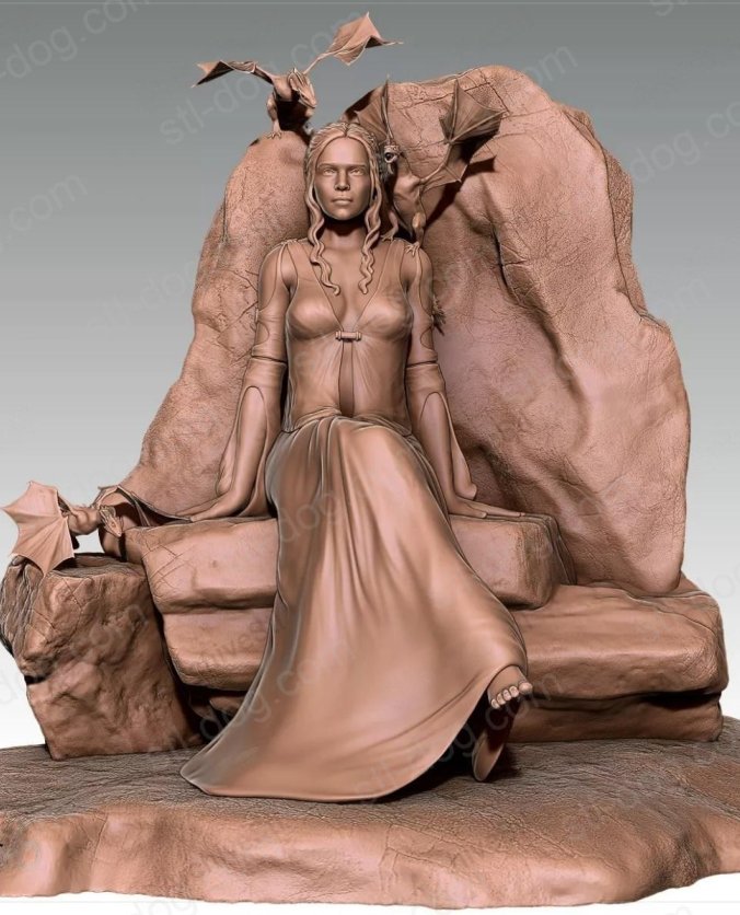 《权力的游戏》丹妮莉丝·坦格利安(Daenerys Targaryen) 3D打印图纸